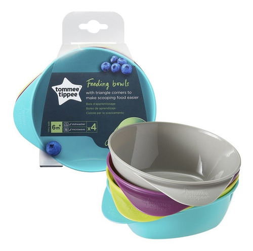 Set De Bowls X 4 Unidades Tommee Tippee