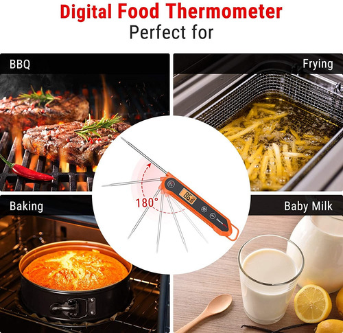Termómetro De Carne De Lectura Instantánea Digital