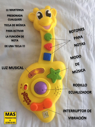 Guitarra Musical Keenway Jirafa De Juguete Para Día Del Niño