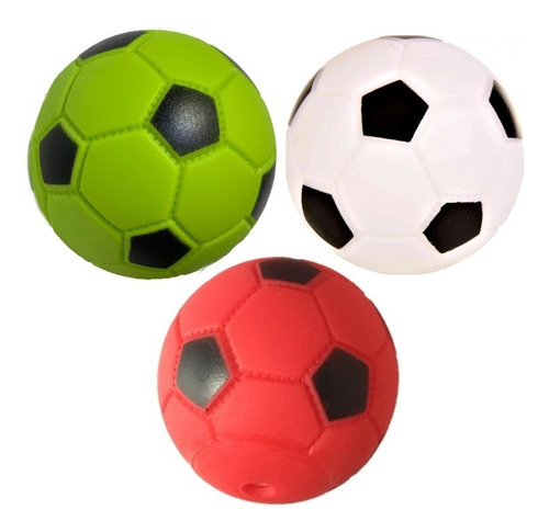 Juguete Pelota Futbol Bestia Peluda Pets Chifle Perros 6 Cm