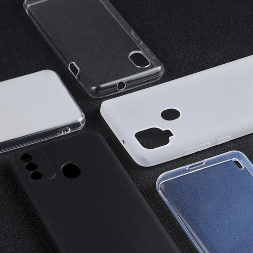 Zt Funda De Teléfono Tpu Negra Para Tcl 40 Xl