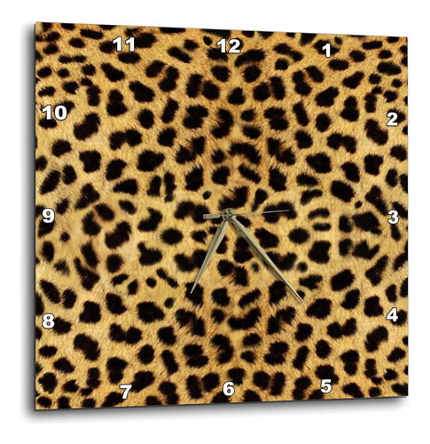 3drose Dpp_20340_2 Reloj De Pared Con Estampado De Guepardo,