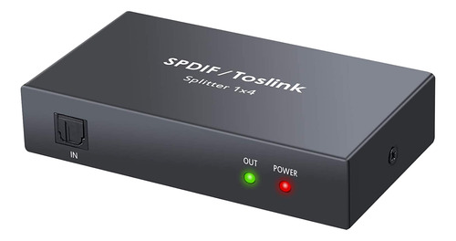 Divisor De Audio Óptico Digital 1x4 Digital Spdif Toslink Op