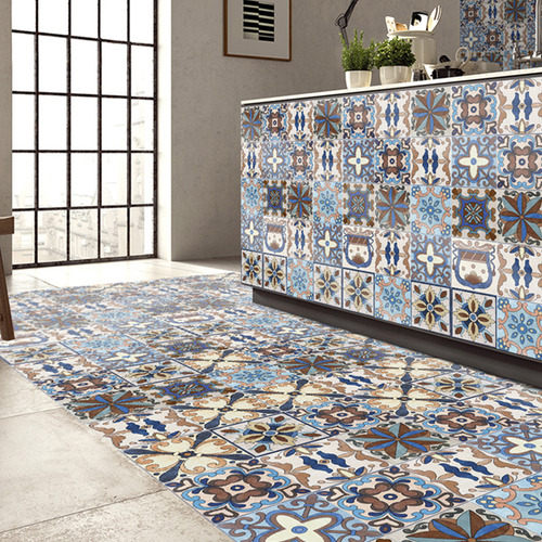 Pegatinas De Azulejos Retro: Pvc, Extraíbles Para Decoración