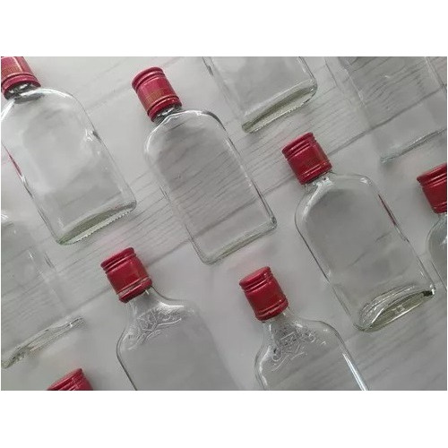 Lote 12 Petacas O Botellas Whisky Vacías Vidrio Con Tapa