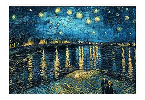 Farsla Noche Estrellada Sobre El Rodano Rio Por Van Gogh 5