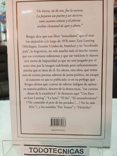 Imagen 2 de 3 de La Moneda De Hierro Jorge Luis Borges -sd