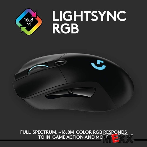 Mouse Gamer G703 Lightspeed Inalámbrico Logitech G Negro