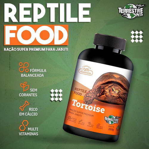 Imagem 2 de 6 de Ração Para Jabuti 280g - Terrestre Pets - Premium