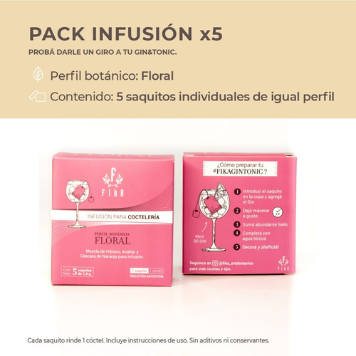 Imagen 2 de 10 de Kit Gin Tonic Inmigrante + Saquitos Botanicos Y Citricos