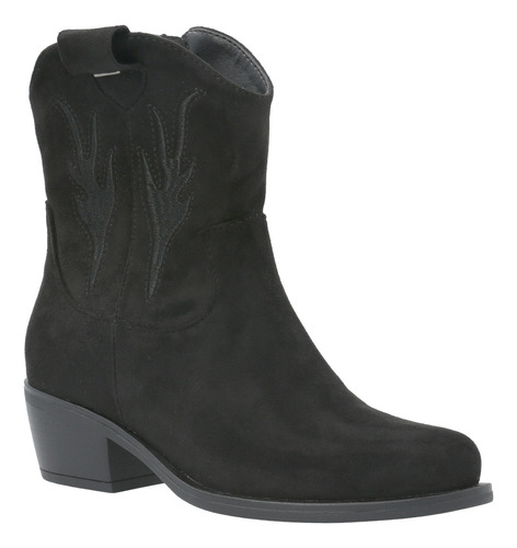 Bota Vaquera Texana Mujer Jana 2 Negro Azaleia