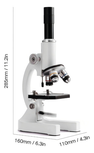 Microscopio Monocular Biológico Profesional, 64x A 2400x,