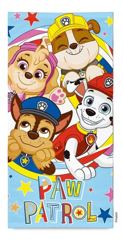 Toallon Playero Algodón Piñata Paw Patrol Patrulla Canina