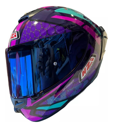 Casco Nzi Trendy 3 Lila Lila Monocolor L