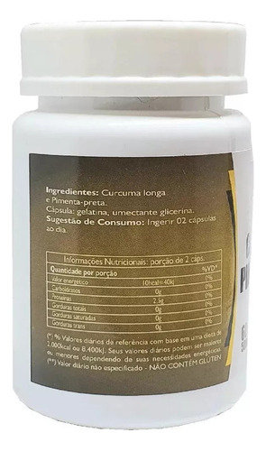 Cúrcuma Com Pimenta Preta 120 Cápsulas - Ninho Verde