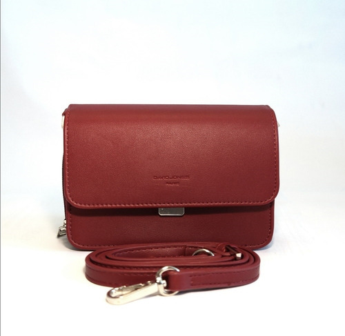 David Jones Bolso Bandolera Original Pequeño Rojo Quemado