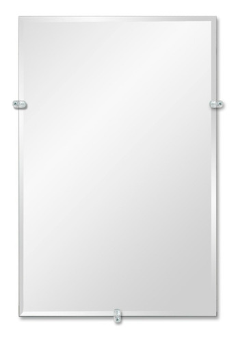Espejo Rectangular Satinado Biselado Reflejar Baño 60x40