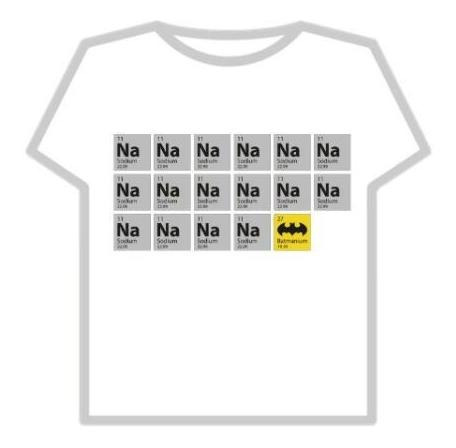 Camiseta Batman, Tabla Periodica, Canción Batman | MercadoLibre