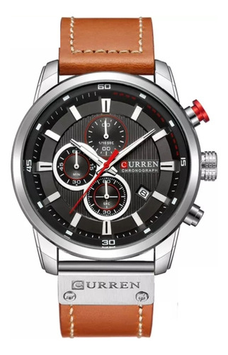 Reloj Curren 8291 Para Hombre Elegante De Lujo Correa Cuero