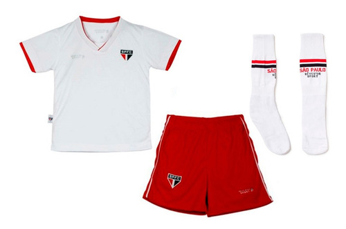 Conjunto Infantil Uniforme Camisa Shorts Meião Campo Oficial
