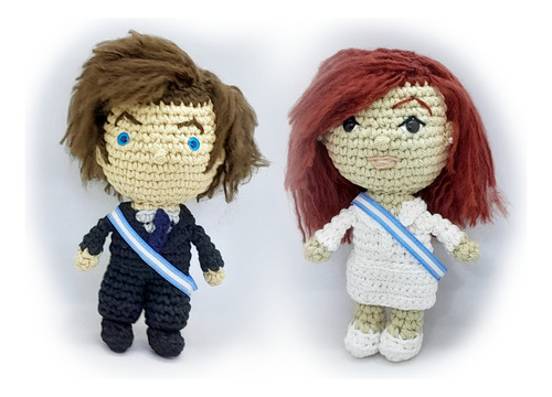 Personitas Amigurumi X2 A Elección, Milei, Cfk, Y Otros. 