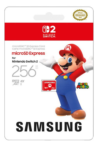 Memoria Samsung Microsd Express 256gb Para Nintendo Switch 2