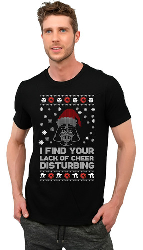 Playera Darth Vader Ugly Sweater Navidad Diseño 741 Beloma