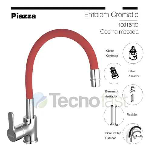 Griferia de cocina monocomando piazza hotsell
