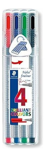 Staedtler 334sb4 Triplus Forros Finos 4pc Basic