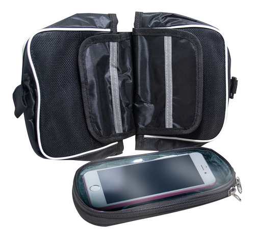 Bolso Porta Celular Táctil Bicicleta Impermeable Alforja