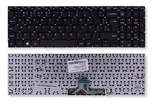  Teclado P/ Notebook Samsung Expert X41 Np300e5k Abnt2 Preto