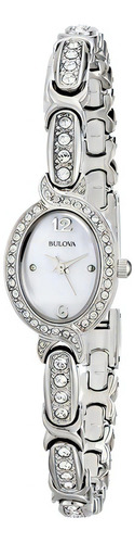 Reloj Bulova 96l199 Mujer Clasico Strass Diamantes Color De La Malla Plateado Color Del Bisel Plateado/strass Color Del Fondo Plateado