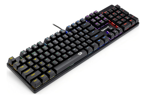 Teclado Gamer Mecanico Redragon Sindri Led Rainbow Switch Red