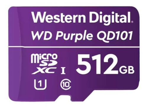 Memoria Micro Sd Flash Wd Purple 512gb Videovigilancia