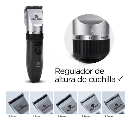 Imagen 8 de 10 de Cortadora Canina Perros Y Gatos Peladora Potente Cable + Kit