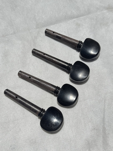 4 Clavijas Para Chelo 2 1/4 Y/o 2 1/2 De Ebano (Usado)