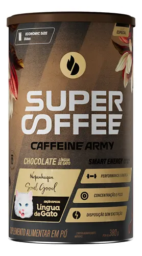 Supercoffee Chocolate Língua De Gato Kopenhagen Caffeinearmy 380g
