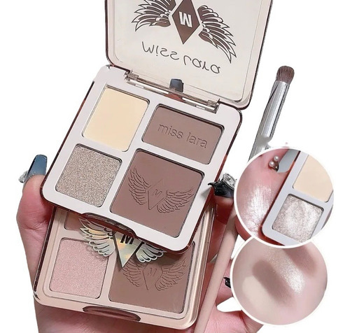 Paleta Contorno E Iluminador Polvo Soft Miss Lara Maquillaje
