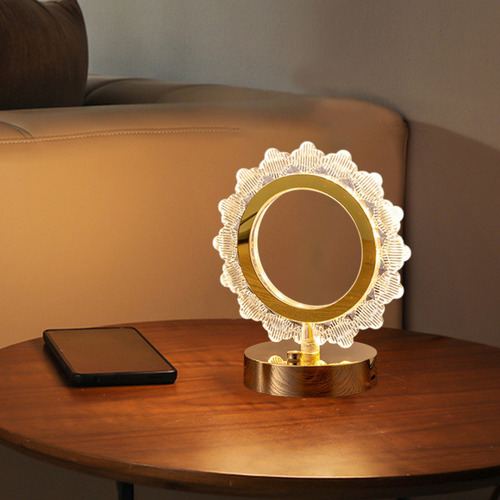 Lámpara De Mesa De San Valentín Con 7 Luces Led De Colores