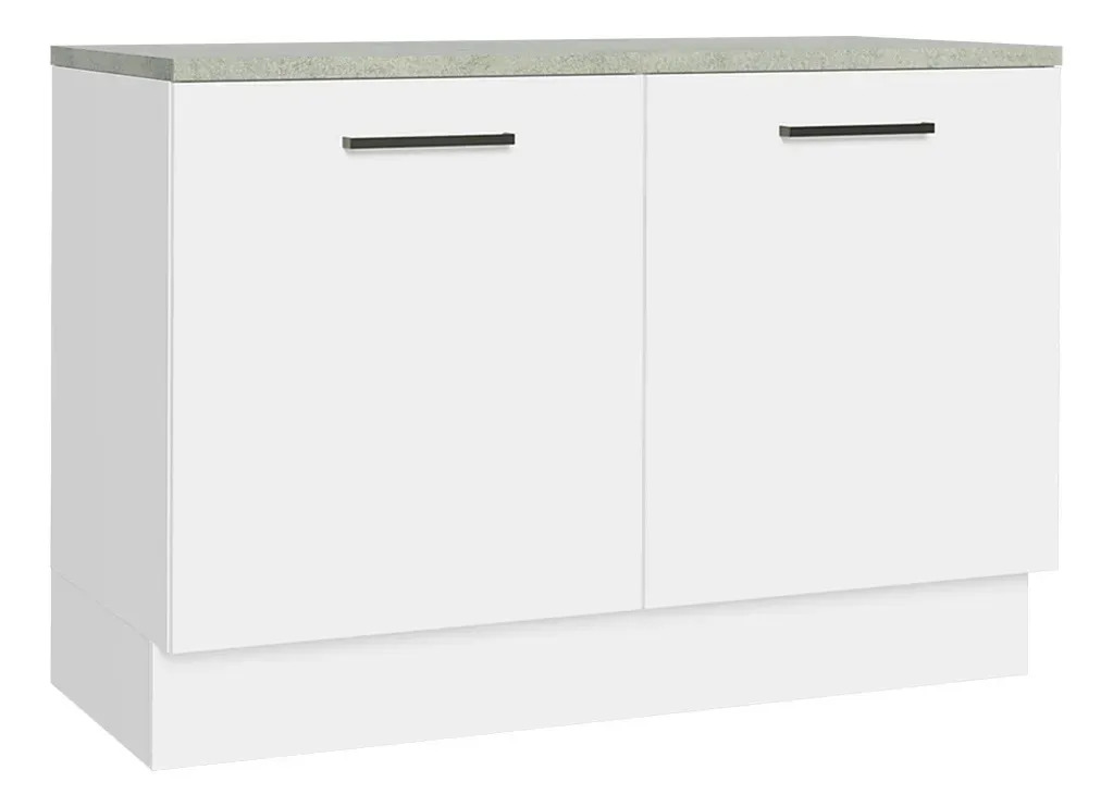 Bajo Mesada Madesa Agata 120 Cm 2 Puertas Con Mesada Mdp