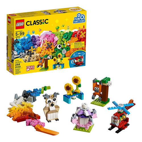 Lego Classic Bricks And Gears 10712 Building Kit (244 Piezas