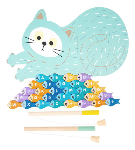 Juego De Pesca, Juguetes Preescolares De Aprendizaje