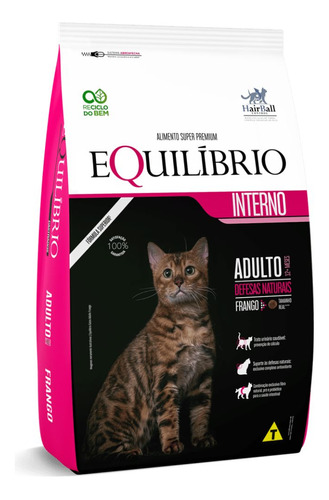 Ração P/gatos Adulto Equilibrio Sabor Frango 1,5kg