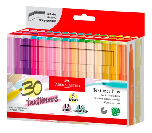 Set De Resaltadores Textliner Plus X30 Faber-castell