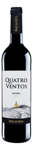 Vinho Português Tinto Seco Quatro Ventos Tinta Roriz Touriga Franca Tinta Barroca Douro Garrafa 750ml