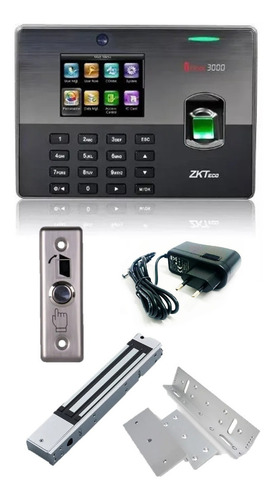 Imagen 1 de 10 de Combo Control Acceso Biométrico Reloj Personal Iclock Zkteco