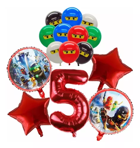 Globos Ninjago Fiesta Infantil Cumpleaños 5 Años