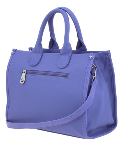 Bolso Tipo Satchel Barbie Gorétt Con Colgante Gia P25 Lila Lisa Níquel Lila