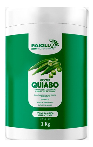 Creme De Quiabo Cabelo Oliosos D-pantol Vitamina B5 Paiolla