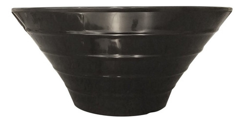 Set De 2 Bowl Redondo Melamina 20 Cm. Negro